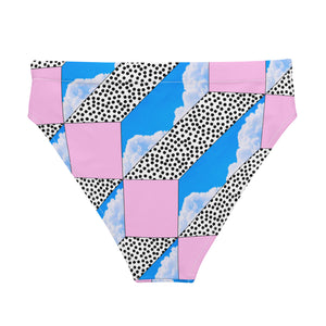 Sky Train Recycled high-waisted bikini bottom