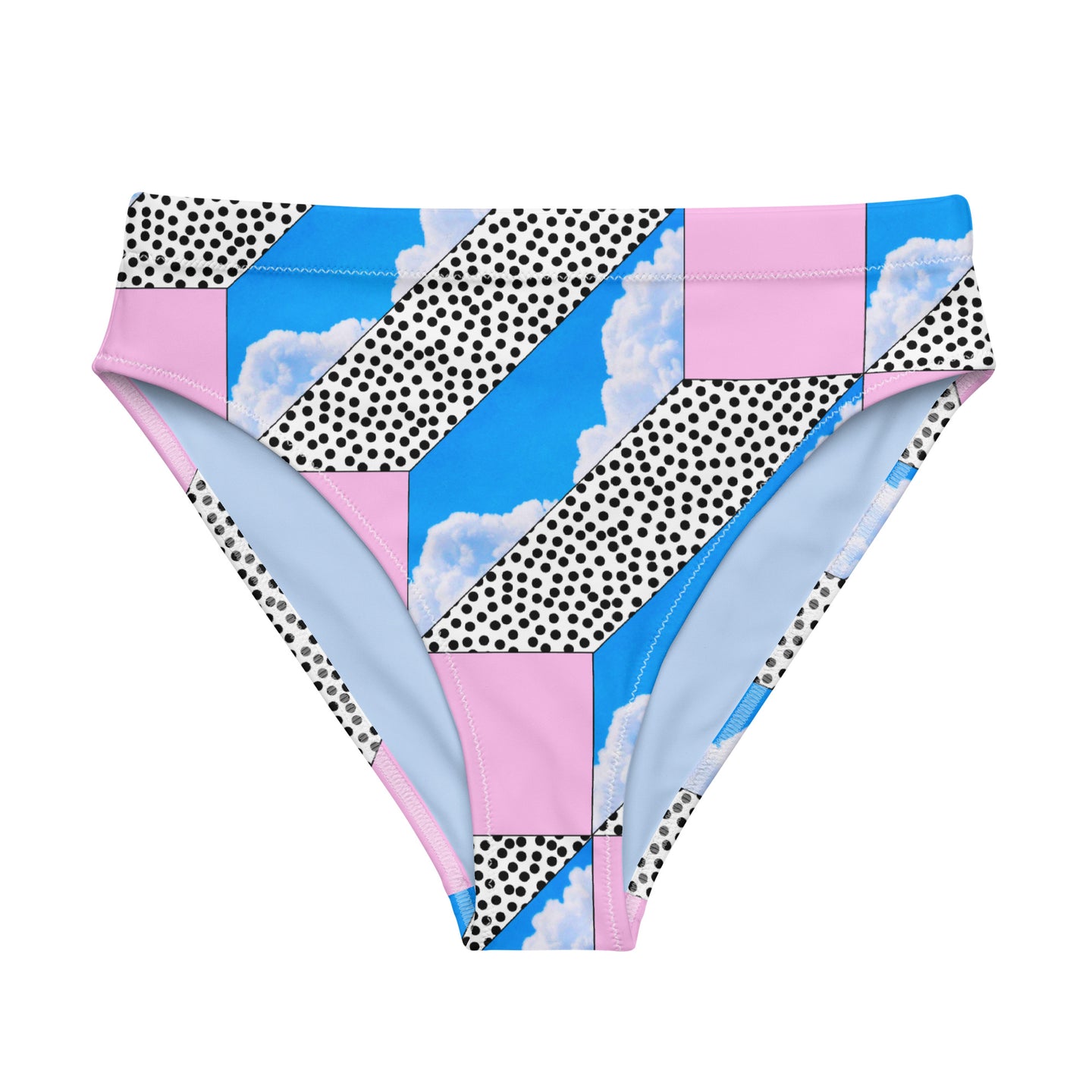 Sky Train Recycled high-waisted bikini bottom