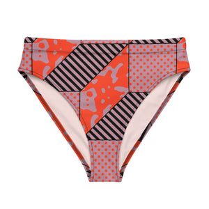 Riding Dragons Recycled high-waisted bikini bottom