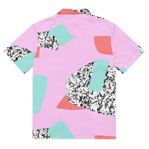 Moving Particles Unisex button shirt