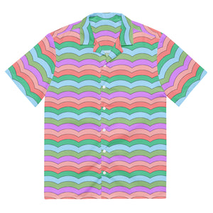 Waves Of Life Unisex button shirt