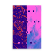 Load image into Gallery viewer, Lows Amplify The Highs Poster
