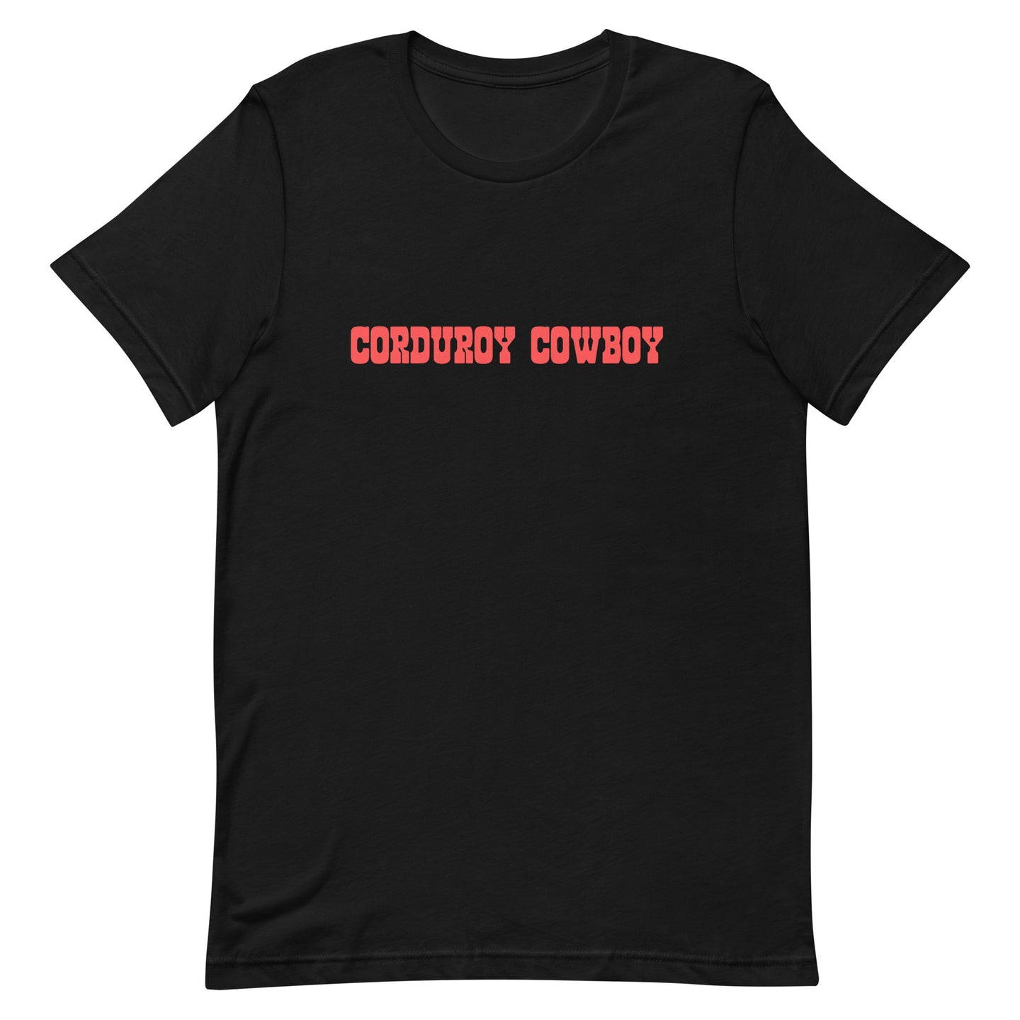 Corduroy Cowboy Unisex t-shirt