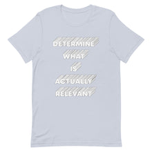 Load image into Gallery viewer, Determine What Is Actually Relevant Unisex t-shirt
