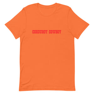 Corduroy Cowboy Unisex t-shirt