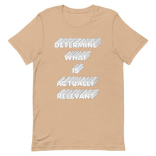 Load image into Gallery viewer, Determine What Is Actually Relevant Unisex t-shirt
