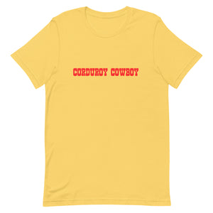 Corduroy Cowboy Unisex t-shirt