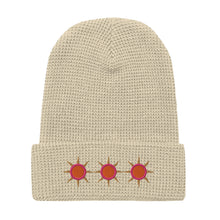 Load image into Gallery viewer, Radiant Summer Embroidered Waffle beanie
