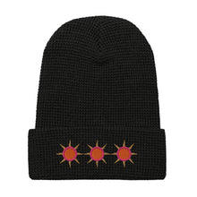 Load image into Gallery viewer, Radiant Summer Embroidered Waffle beanie
