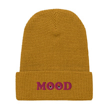 Load image into Gallery viewer, Mood Embroidered Waffle beanie
