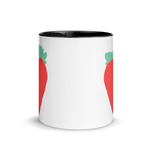 Luscious Strawberry Mug with Color Inside