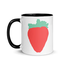 Load image into Gallery viewer, Luscious Strawberry Mug with Color Inside
