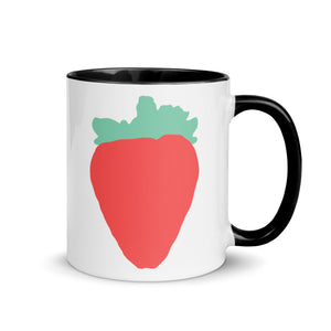 Luscious Strawberry Mug with Color Inside