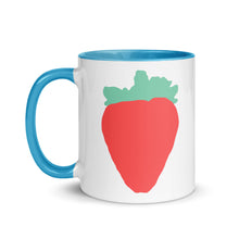 Load image into Gallery viewer, Luscious Strawberry Mug with Color Inside
