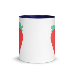 Luscious Strawberry Mug with Color Inside