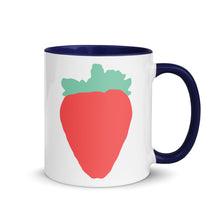 Load image into Gallery viewer, Luscious Strawberry Mug with Color Inside
