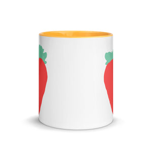 Luscious Strawberry Mug with Color Inside