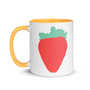 Luscious Strawberry Mug with Color Inside