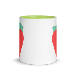 Luscious Strawberry Mug with Color Inside