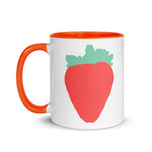 Load image into Gallery viewer, Luscious Strawberry Mug with Color Inside
