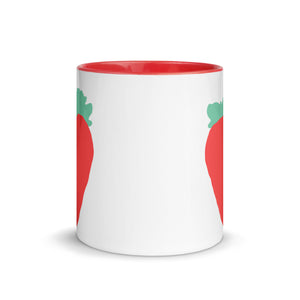 Luscious Strawberry Mug with Color Inside