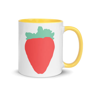 Luscious Strawberry Mug with Color Inside